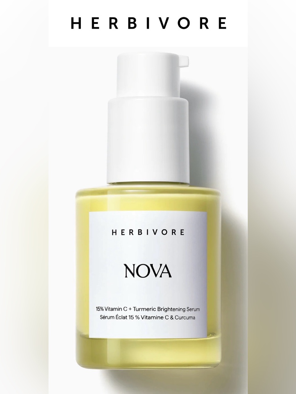 Herbivore NOVA 15% Vitamin C + Turmeric Brightening Face Serum